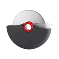 New round rolling pizza cutter with protective cover, detachable and washable stainless steel pizza wheel, kitchen tool