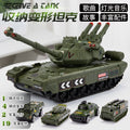 Nearly half a meter large 44CM tank model car educational toy battle launchable off-road vehicle boy parking lot