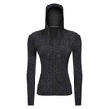 new women's activewear hooded jacket - slim fit, shaping, stretchy running zip-up yoga top s2088