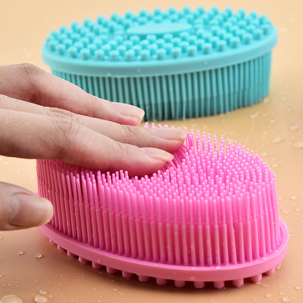 Silicone bath brush for home use, bathroom cleaning brush, vegetable and fruit cleaning brush, multi-purpose cleaning tools, kitchen utensils, cleaning brush