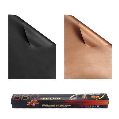 Factory direct copper-colored fiberglass teflon bbq mat - hot-selling outdoor grill mat set - in stock & wholesale available