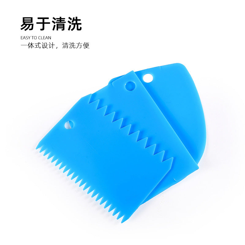 Factory direct pp plastic cake smoother, cream cake chocolate surface scraper - ready stock wholesale