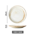 Japanese retro dinnerware set - vintage bowls and plates for home use - ceramic light luxury trendy cups and saucers - factory wholesale