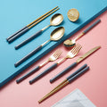 Customizable luxury nis stainless steel cutlery set - knives, forks, and spoons for home use, hotel supplies, and more