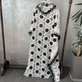 supply embroiderlace heart lace loose round neck robe with vest long skirt