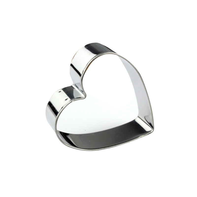 Factory direct stainless steel cookie cutter set - 12 piece heart shaped fondant cake mold christmas baking tools