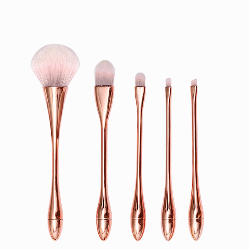 Sujilian 10-piece makeup brush set, golden small waist makeup brush, complete set of beauty tools, suitable for novices, makeup brush
