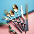 Nordic light luxury stainless steel tableware small waist knife, fork and spoon, good-looking stainless steel western tableware for home steak knife and fork