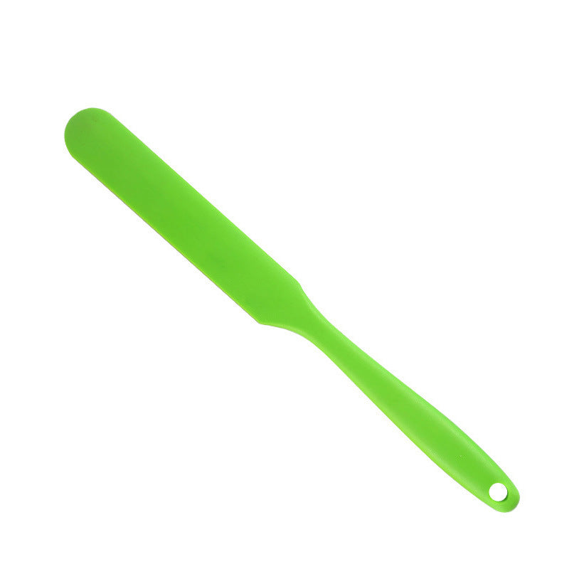 Factory in stock small macaron color small silicone long spatula cream smoothing knife long scraper easy to wash