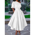summer new cross-border e-commerce  european and american style women's one-shoulder tie-waist midi dress/midi skirt