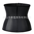 Latexwaisttrainer latex zipper style inner buttoned glossy corset belt body shaping garment waist tightening