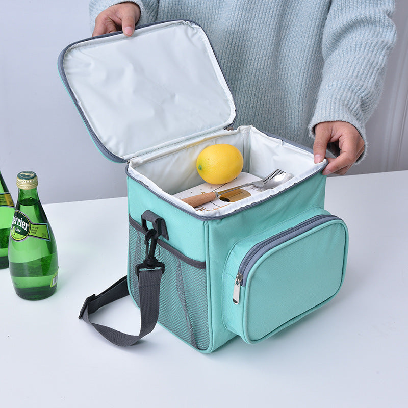 Portable thermal insulation bag Outdoor cold and fresh ice bag Picnic bag Bring rice to work Bento lunch box bag Food thermal insulation bag