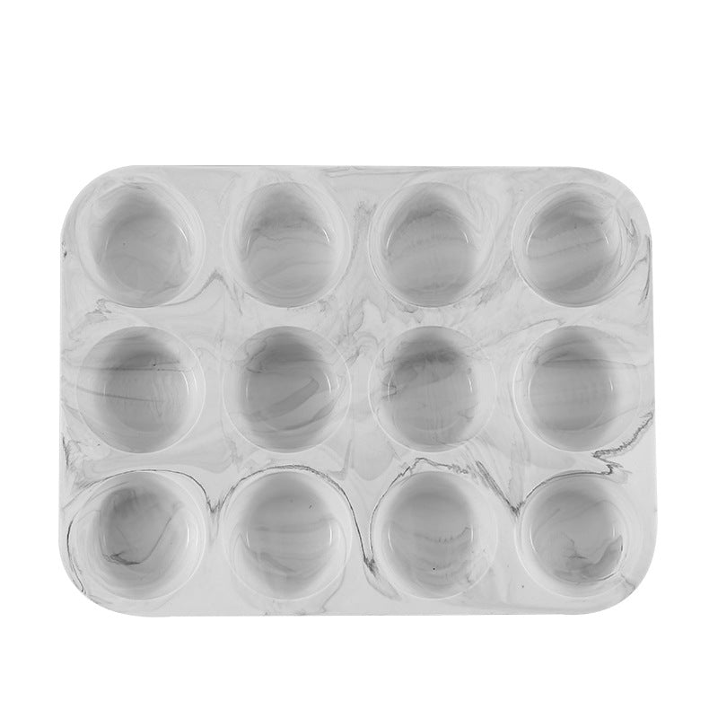 12-cavity silicone round cake mold, 12-slot small cylinder cookie chocolate mold, baking mold