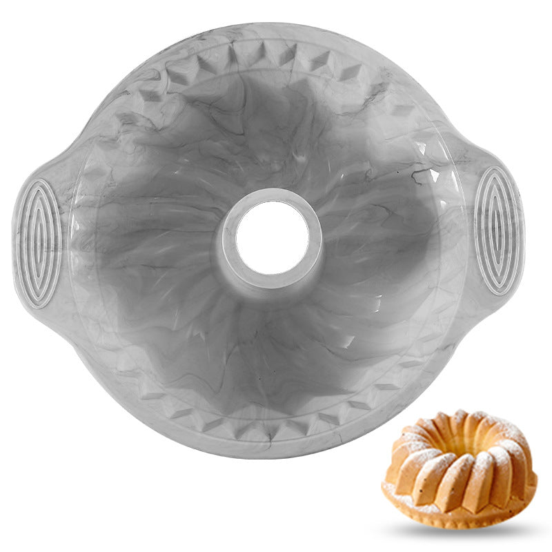 Stylish baking mold silicone spiral swirl cake mold large deep hollow spiral cake mold