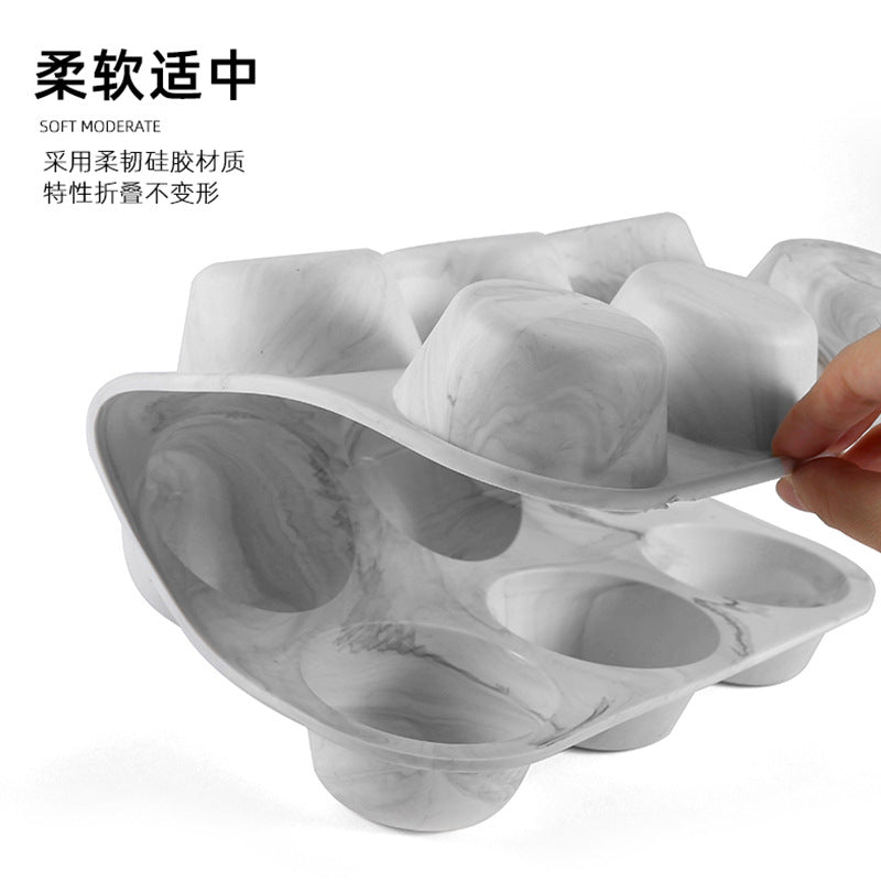 12-cavity silicone round cake mold, 12-slot small cylinder cookie chocolate mold, baking mold