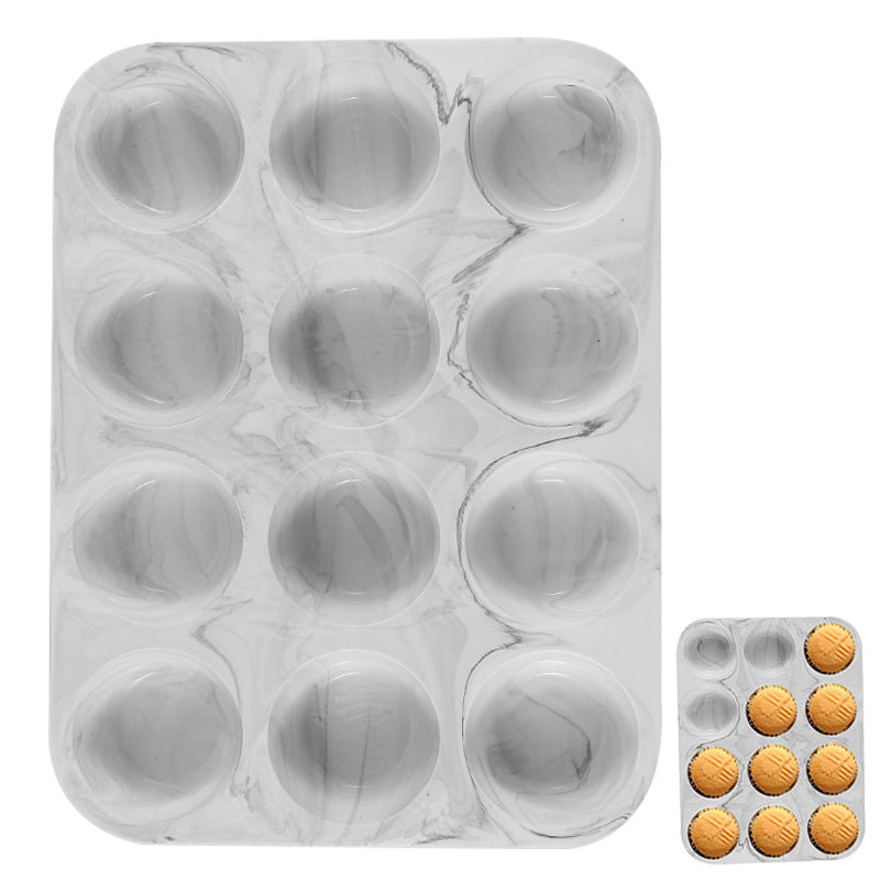 12-cavity silicone round cake mold, 12-slot small cylinder cookie chocolate mold, baking mold