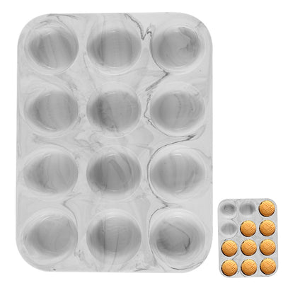 12-cavity silicone round cake mold, 12-slot small cylinder cookie chocolate mold, baking mold