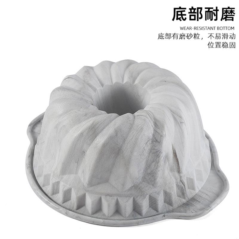 Stylish baking mold silicone spiral swirl cake mold large deep hollow spiral cake mold