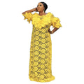 supply of lace looseplus size women's robe lace decoration round neck long sleeves european and american popular style big sale