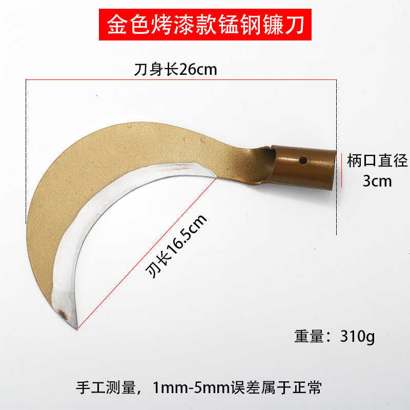 除草工具农用镰刀家用收割刀砍割两用弯刀厂家砍柴刀长柄割草神器