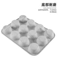 12-cavity silicone round cake mold, 12-slot small cylinder cookie chocolate mold, baking mold