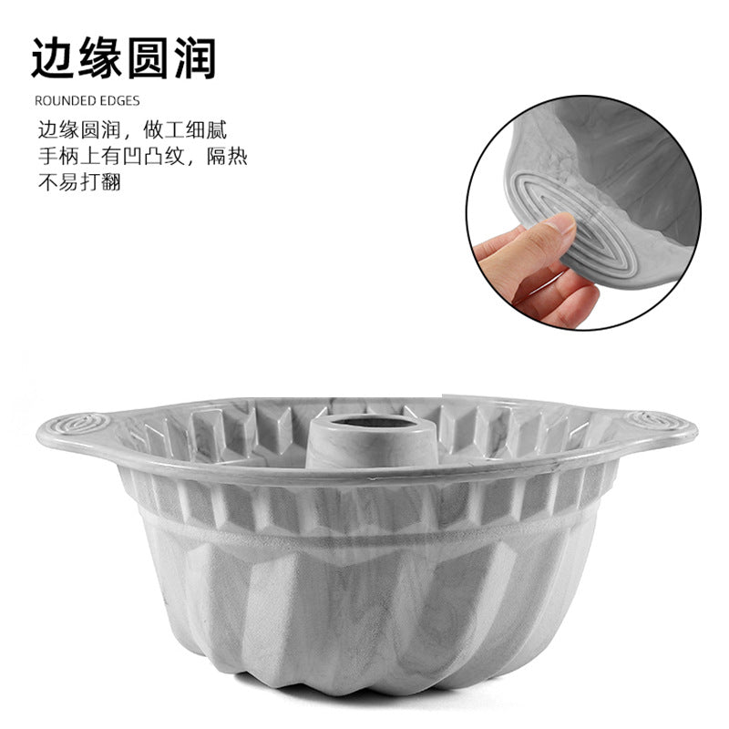 Stylish baking mold silicone spiral swirl cake mold large deep hollow spiral cake mold