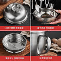 304 stainless steel lunch box instant noodle cup lunch box thickened student rice bowl canteen rice tank thermal insulation lunch box