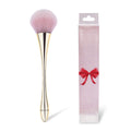 Highball glass #1 - champagne gold - pink & white loose powder brush + bow pvc packaging