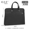 Three-layer large-capacity document bag, conference bag, information bag, business office bag, satchel document bag, printed briefcase