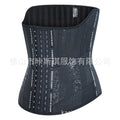 Hourglass goddess [extended length] heart-shaped round hole tummy control waist trainer - sports tight rubber corset latex shapewear