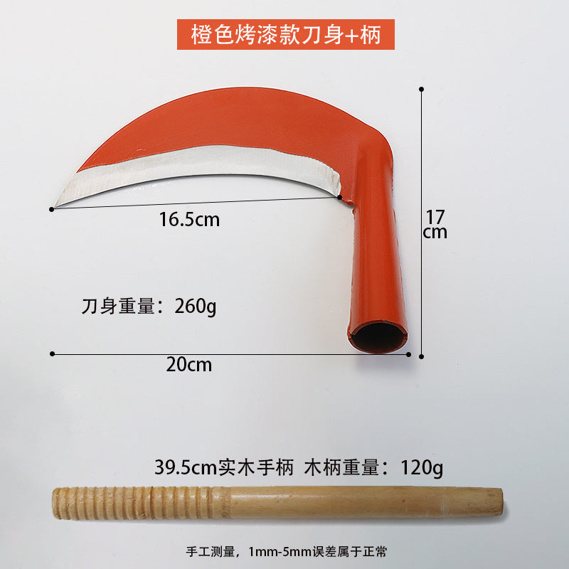 除草工具农用镰刀家用收割刀砍割两用弯刀厂家砍柴刀长柄割草神器