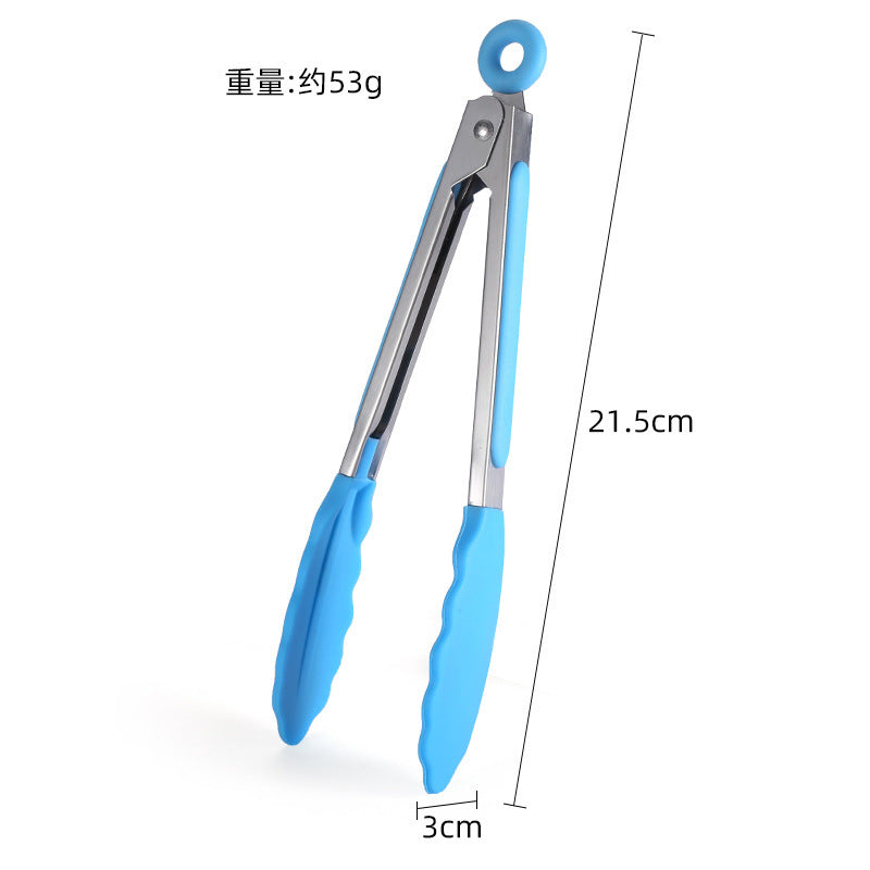Factory direct, ready to ship: new silicone food tongs - food clips, bread clips, bbq tongs in candy colors