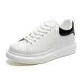 Popular white shoes for men, easiest for matchthick sole, height-increasing sneakers, classic style, student couple sneakers, ins mcqueen same style