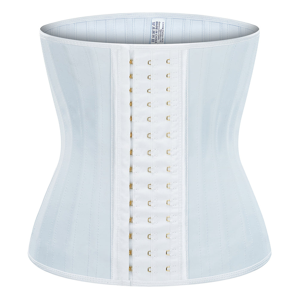 [200 pieces customized] latex girdle abdominal belt sports shaping belt 25-bone waist belt white latex waist belt