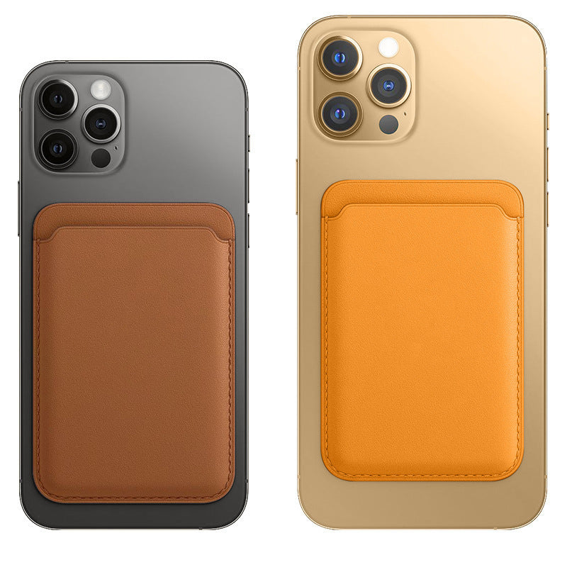 Suitable for iphone 13 magnetic card holder apple 12 pro official magsafe special leather 12 back sticker pu card holder