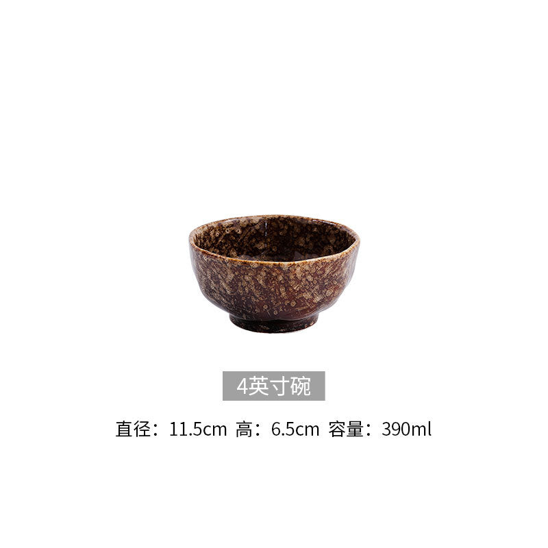 Japanese ceramic dinnerware set - includes bowls, baking dishes, soup plates, steak plates - modern creative tableware for home and hotel use