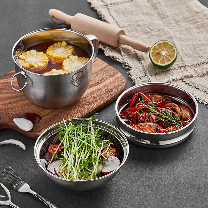 304 stainless steel lunch box instant noodle cup lunch box thickened student rice bowl canteen rice tank thermal insulation lunch box