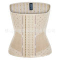 Hourglass goddess [extended length] heart-shaped round hole tummy control waist trainer - sports tight rubber corset latex shapewear