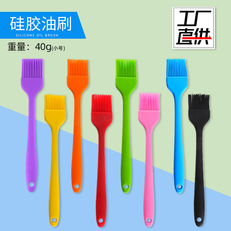 Small all-in-one silicone oil brush kitchen edible pancake brush oil brush baking tool barbecue brush