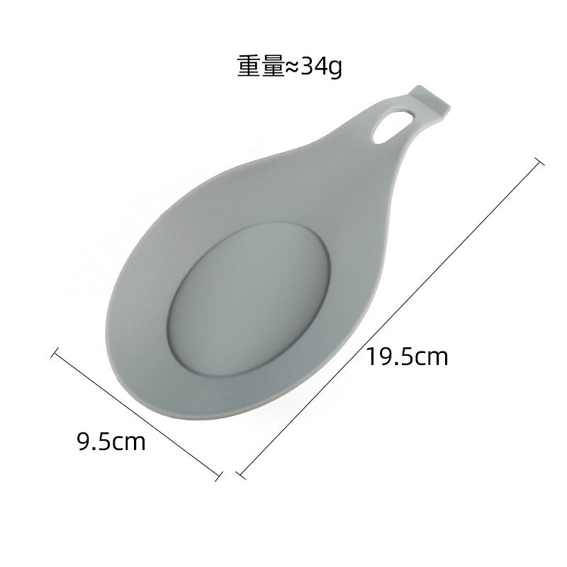 Ready-to-ship silicone trivet pads - kitchen utensil placement mats, heat-resistant creative spoon & sauce dish pads, easy-clean spoon rests