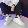 Popular white shoes for men, easiest for matchthick sole, height-increasing sneakers, classic style, student couple sneakers, ins mcqueen same style