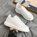 Popular white shoes for men, easiest for matchthick sole, height-increasing sneakers, classic style, student couple sneakers, ins mcqueen same style