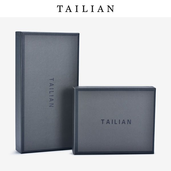 [Boxes are not sold separately] Terian black high-end atmospheric gift box medium and long short men's wallet box