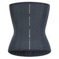 Hourglass goddess [extended length] heart-shaped round hole tummy control waist trainer - sports tight rubber corset latex shapewear