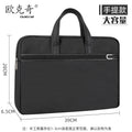 Extra-large capacity oxford cloth waterproof tote file bag - conference bag with custom printing for meeting materials and documents