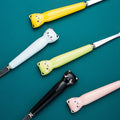 Kitten tableware suit, high-looking oven mitts ceramic handle, student portable chopsticks and spoon set with cutlery box