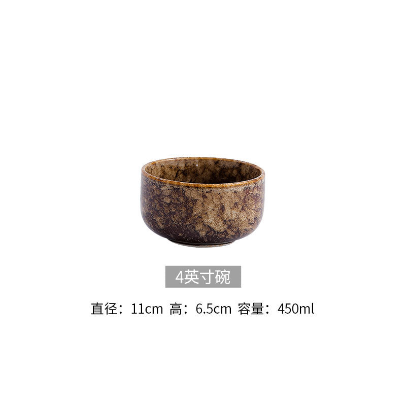 Japanese ceramic dinnerware set - includes bowls, baking dishes, soup plates, steak plates - modern creative tableware for home and hotel use