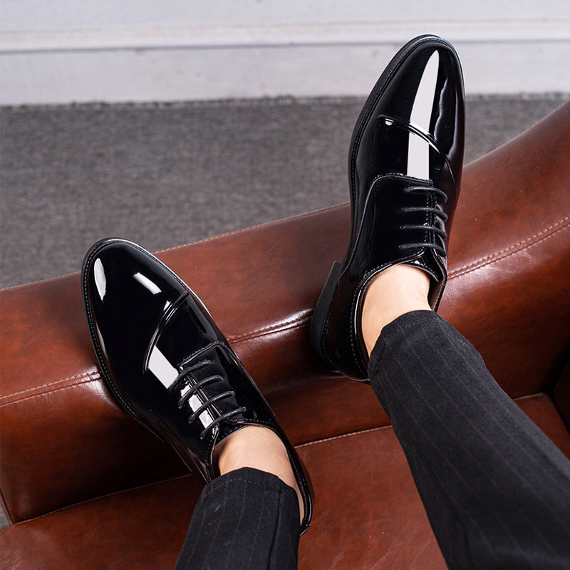 New arrival leather shoes plus size business formal shoes men's casual shoes tie back wedding shoes easiest for match men's shoes dropshipping
