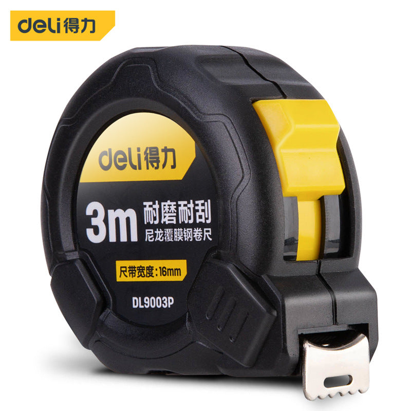 Deli 5 meters home ruler tape measure thickened and hardened genuine box ruler measuring ruler circle ruler 3 meters pull ruler tape measure steel tape measure