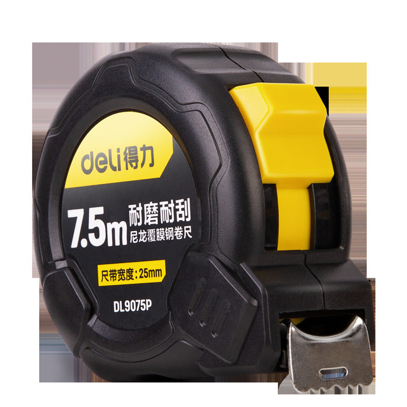 Deli 5 meters home ruler tape measure thickened and hardened genuine box ruler measuring ruler circle ruler 3 meters pull ruler tape measure steel tape measure